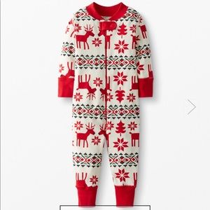 Hanna Andersson Baby Zip Sleeper Organic Cotton holiday Christmas Dear Deer 6-12
